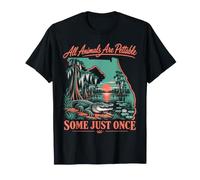 All Animals are pettable Some just Once Alligator Florida T-Shirt
