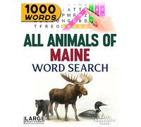 All Animals of Maine - Word Search: Large Print (All Animals of the 50 States)