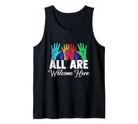 All are Welcome here Pride Inclusion Activism Tank Top
