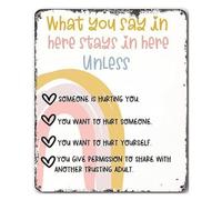All Are Welcome Metal Sign Counseling Office Inclusion Decor 12x8 Inch