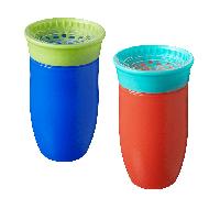 All Around Beaker 2 Pack - Blue and Red - Nuby