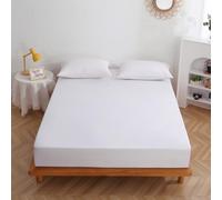 All Around Waterproof TPU Material Mattress Topper, Elastic Easy Fit Mattress Protector, Soft Skin-friendly Comfortable Bed Protector Topper-White||1Pillowcase(48 * 74cm)