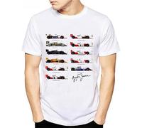 All Ayrton Senna Sennacars Men T Shirt Fans Male Cool T-Shirt White Fitness Casual Fashion Tops Tee Shirt Streetwear Shirt White