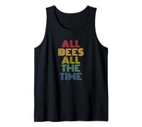 All Bees All The Time Retro Pollinator Retro Beekeeper Tank Top