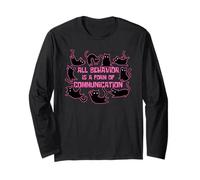 All Behavior is A Form of Communication Cats ABA Therapist Long Sleeve T-Shirt