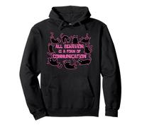 All Behavior Is A Form Of Communication Cats ABA Therapist Pullover Hoodie