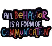 All Behavior Is A Form Of Communication Pin Enamel Brooch Colorful Lapel Pins Metal Badges Lapel Pins Brooches Jewelry Accessories