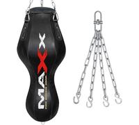 All Black range of Heavy Filled Hanging Boxing Punch Bag, Punchbag Set 5ft, 4ft, 3ft Includes FREE CHAIN (EMPTY BAG +CHAIN, Angle Bag)