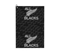 (All Blacks Rugby Silver Fern Design_7745) Golf Towel Funny Printed Cristmas Gift for Men Women Husband Dad Mom Birthday Golfers Fan