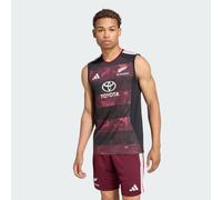adidas Men's All Blacks Singlet for South Africa Tour Shirt, Maroon, S