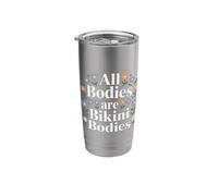 All Bodies are Bikini Bodies Self-Love Beach Mindset - Stainless Steel Insulated Tumbler
