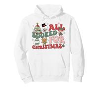 All Booked For Christmas Book Reading Lovers Winter Holiday Pullover Hoodie
