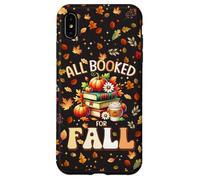All Booked for Fall Reading Book Lovers Autumn Teacher Case for iPhone XS Max