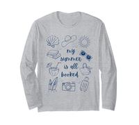 All Booked For Summer Reading Beach Bookish Book Girl Women Long Sleeve T-Shirt