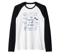 All Booked For Summer Reading Beach Bookish Book Girl Women Raglan Baseball Tee