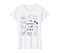All Booked For Summer Reading Beach Bookish Book Girl Women T-Shirt