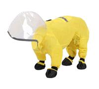 All Breeds Pet Walking Rainwear, Reflective, M | Dog Hooded Raincoats with Foot Cover, Waterproof Rain Coat, Full Coverage Pet Rain Jackets, Dog Supply