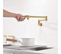 All Bronze Foldisingle Hot Water Basin Taps Horizontal into The Wall Chrome Basin Water-Tap Rotate Faucet/Ancient Black/A, Slzmnx, d,