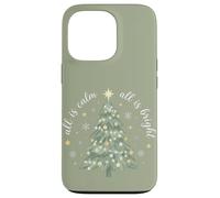 All Calm All Bright Vintage Christmas Tree Snowflake Case for iPhone 13 Pro