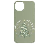 All Calm All Bright Vintage Christmas Tree Snowflake Case for iPhone 14 Plus