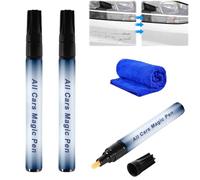 All Cars Magic Pen - Car Scratch Repair Pen Set, Magic Car Scratch Removal Pen,Weatherproof Touch up Paint Pen,Quick Fix for Scratches and Paint Damage, Easy to Use, Fits All Cars Colors (2Pcs)