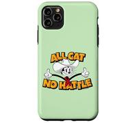 All Cat No Hattle tongue twister funny cowboy cartoon Case for iPhone 11 Pro Max