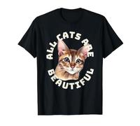 All Cats are Beautiful Cyprus Cat Owner Cute Pet Pride Value Graphic T-Shirt, Men, Black, XL