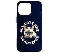 All Cats Are Beautiful Funny Balinese Cat Heartbeat Case for iPhone 16 Pro