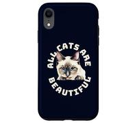 All Cats Are Beautiful Funny Balinese Cat Heartbeat Case for iPhone XR