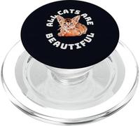 All Cats Are Beautiful Funny Cat Heartbeat Abyssinian Owner PopSockets PopGrip for MagSafe
