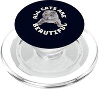 All Cats Are Beautiful Funny Scottish Fold Cat Heartbeat PopSockets PopGrip for MagSafe