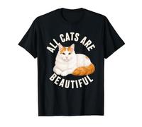 All Cats are Beautiful Turkish Van Cat Owner Pet Pride Value Graphic T-Shirt, Men, Black, M