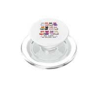 All Cats Are Welcome Here Cute Inclusive Cat Lover Pride PopSockets PopGrip for MagSafe