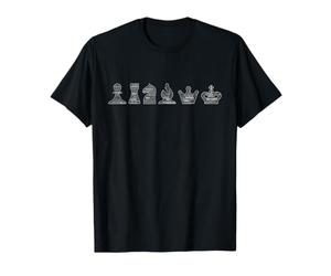 All Chess Pieces Made Of Words - Kids Men Funny Chess T-Shirt
