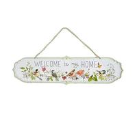 All Chic Welcome to Our Home Sign Front Door Welcome Sign Metal Hanging Welcome Sign Welcome Home Yard Sign Front Yard Decor Welcome Home Decorations