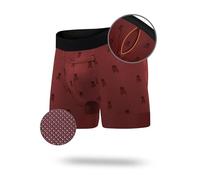 All Citizens Elite Ball Pouch Underwear for Men w/Fly, Patented Ball Pouch Design, Performance Fabric, No Ride Up Legs, Skull, M