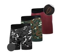 All Citizens Elite Ball Pouch Underwear for Men w/Fly, Patented Ball Pouch Design, Performance Fabric, No Ride Up Legs, (Camo Black | Camo Green | Oxblood), XL