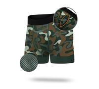 All Citizens Elite Mens Boxer Trunks w/Fly, Patented Ball Pouch Underwear for Men, Performance Fabric, No Ride Up Legs, Green, Medium