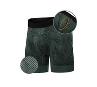 All Citizens Elite Mens Boxers Briefs with Fly, Patented Ball Pouch Underwear for Men, Supportive & Breathable, Moisture-Wicking Performance Fabric, No Ride Up Legs, Green, Small