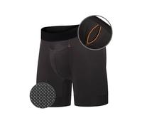 All Citizens Elite Mens Boxers Briefs with Fly, Patented Ball Pouch Underwear for Men, Supportive & Breathable, Moisture-Wicking Performance Fabric, No Ride Up Legs, Black, Small