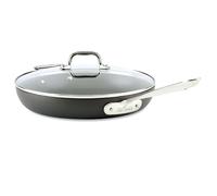 All-Clad 2100090552 E7859664 HA1 Hard Anodized Nonstick Dishwasher Safe PFOA Free Fry Pan Cookware, 12-Inch, Black, Aluminum, Medium Grey