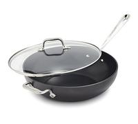 All-Clad 2100090553 E7859464 HA1 Hard Anodized Nonstick Dishwaher Safe PFOA Free Chefs Pan/Wok Cookware, 12-Inch, Black, Aluminum