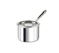 All-Clad 4202 Stainless Steel Tri-Ply Bonded Dishwasher Safe Sauce Pan with Lid/Cookware, 2-Quart, Silver
