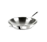 All-Clad 4414 Stainless Steel Tri-Ply Bonded Dishwasher Safe Open Stir Fry Pan/Cookware, 5-Quart, Silver