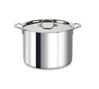 All-Clad 4512 Stainless Steel Tri-Ply Bonded Stockpot with Lid/Cookware, 12-Quart, Silver
