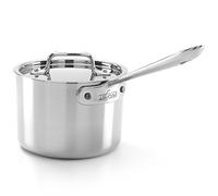 All-Clad BD55202 D5 Brushed 18/10 Stainless Steel 5-Ply Bonded Dishwasher Safe Sauce Pan Cookware, 2-Quart, Silver