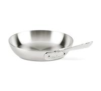All-Clad D3 3-Ply Stainless Steel Fry Pan 7.5 Inch Induction Oven Broiler Safe 600F Pots and Pans, Cookware Silver