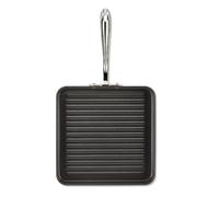 All-Clad E7954064 HA1 Hard Anodized Nonstick Dishwasher Safe PFOA Free Square Grill Cookware, 11", Black