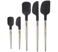 All Clad K147S5 Silicone Tools 5-Piece Ultimate Set, Stainless Steel and Black
