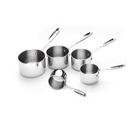 All-Clad Kitchen Accessories Stainless Steel Measuring Cup Set 5 Piece Cookware, Pots and Pans, Dishwasher Safe Silver